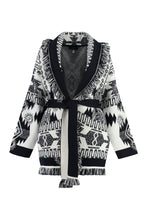 Carica l'immagine nel visualizzatore di Gallery, Cardigan in maglia jacquard
