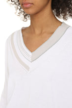 Carica l'immagine nel visualizzatore di Gallery, Maglione in cotone con scollo a V

