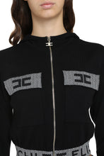 Load image into Gallery viewer, Knitted full zip hoodie
