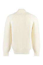Carica l'immagine nel visualizzatore di Gallery, Cardigan in lana merino con bottoni a contrasto
