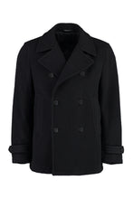 Load image into Gallery viewer, Wool blend double-breasted coat
