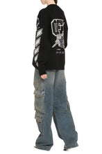 Load image into Gallery viewer, Varsity wool-blend cardigan
