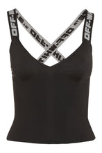 Carica l'immagine nel visualizzatore di Gallery, Crop-top in maglia a costine
