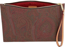 Load image into Gallery viewer, Paisley print flat pouch

