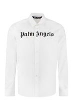 Carica l'immagine nel visualizzatore di Gallery, Camicia in cotone con stampa logo
