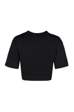 Carica l'immagine nel visualizzatore di Gallery, Crop top in cotone con logo
