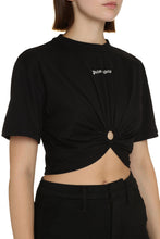 Carica l'immagine nel visualizzatore di Gallery, Crop top in cotone con logo
