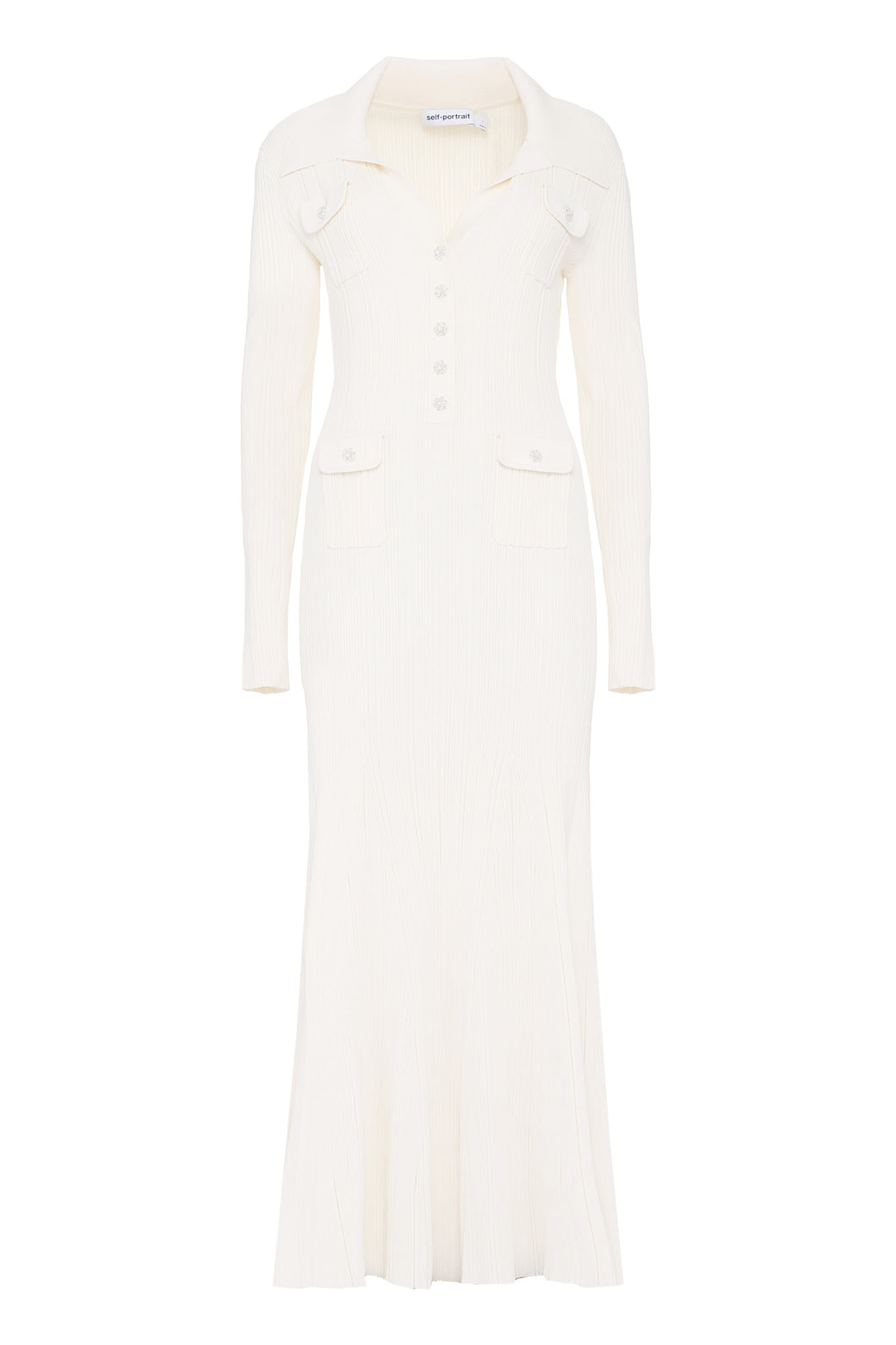 Abito in maglia a costine