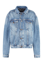 Carica l'immagine nel visualizzatore di Gallery, Giacca in denim slavato

