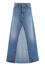 Carica l'immagine nel visualizzatore di Gallery, Gonna lunga in denim
