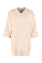 Carica l'immagine nel visualizzatore di Gallery, Maglione in cotone con scollo a V
