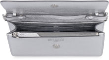 Load image into Gallery viewer, Metallic leather wallet on chain
