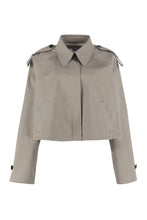 Carica l'immagine nel visualizzatore di Gallery, Trench coat corto in cotone
