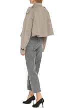 Carica l'immagine nel visualizzatore di Gallery, Trench coat corto in cotone
