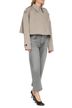 Carica l'immagine nel visualizzatore di Gallery, Trench coat corto in cotone

