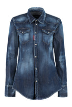 Carica l'immagine nel visualizzatore di Gallery, Camicia in denim délavé
