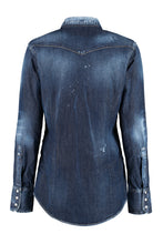 Carica l'immagine nel visualizzatore di Gallery, Camicia in denim délavé
