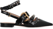 Load image into Gallery viewer, Faux leather slingback pumps
