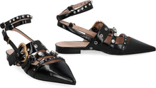 Load image into Gallery viewer, Faux leather slingback pumps
