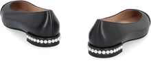 Carica l'immagine nel visualizzatore di Gallery, Ballerine Pearl Flat in pelle
