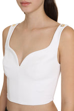 Carica l'immagine nel visualizzatore di Gallery, Cropped top in crepe-de-chine
