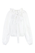 Carica l'immagine nel visualizzatore di Gallery, Blusa in cotone con ruches
