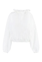 Carica l'immagine nel visualizzatore di Gallery, Blusa in cotone con ruches

