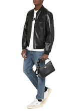 Carica l'immagine nel visualizzatore di Gallery, Bomber reversibile in pelle e Re-Nylon
