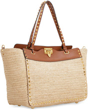 Carica l'immagine nel visualizzatore di Gallery, Valentino Garavani - Tote bag Rockstud in rafia
